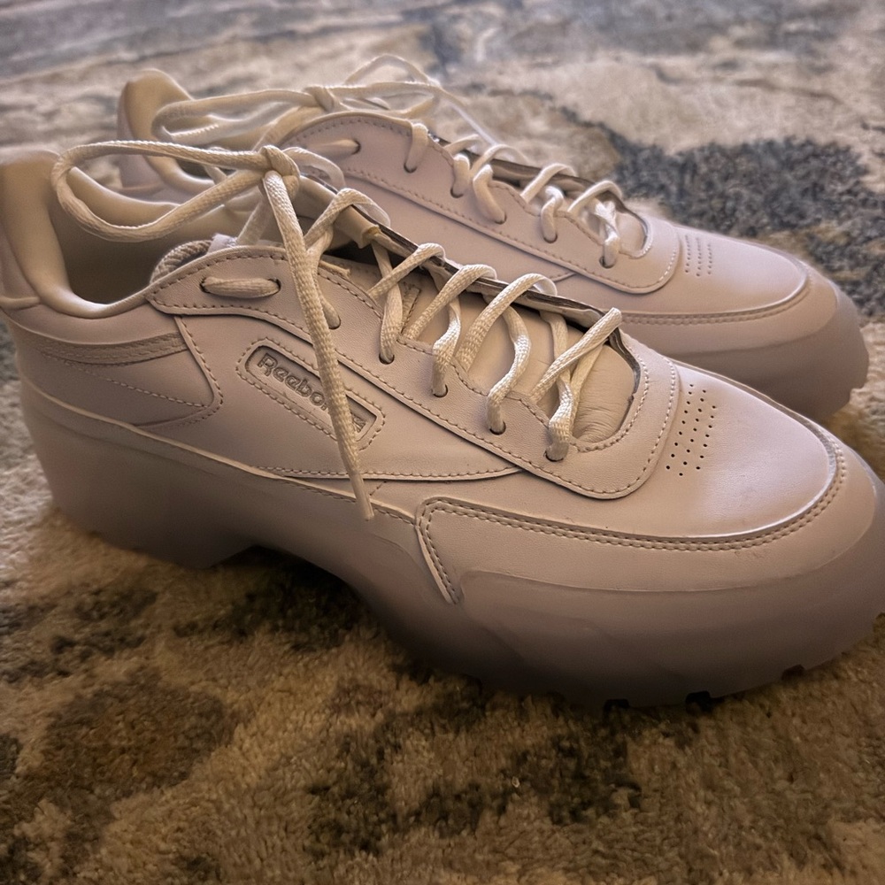 CLEARANCE! Reebok Cardi B ClubPure White Platform
Sneakers Size 10 | Gently worn - Picture 2 of 9